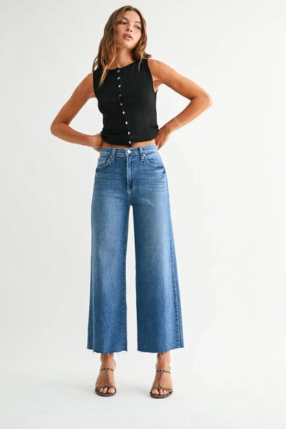 JBD Scissor Cut Wide Leg Jean