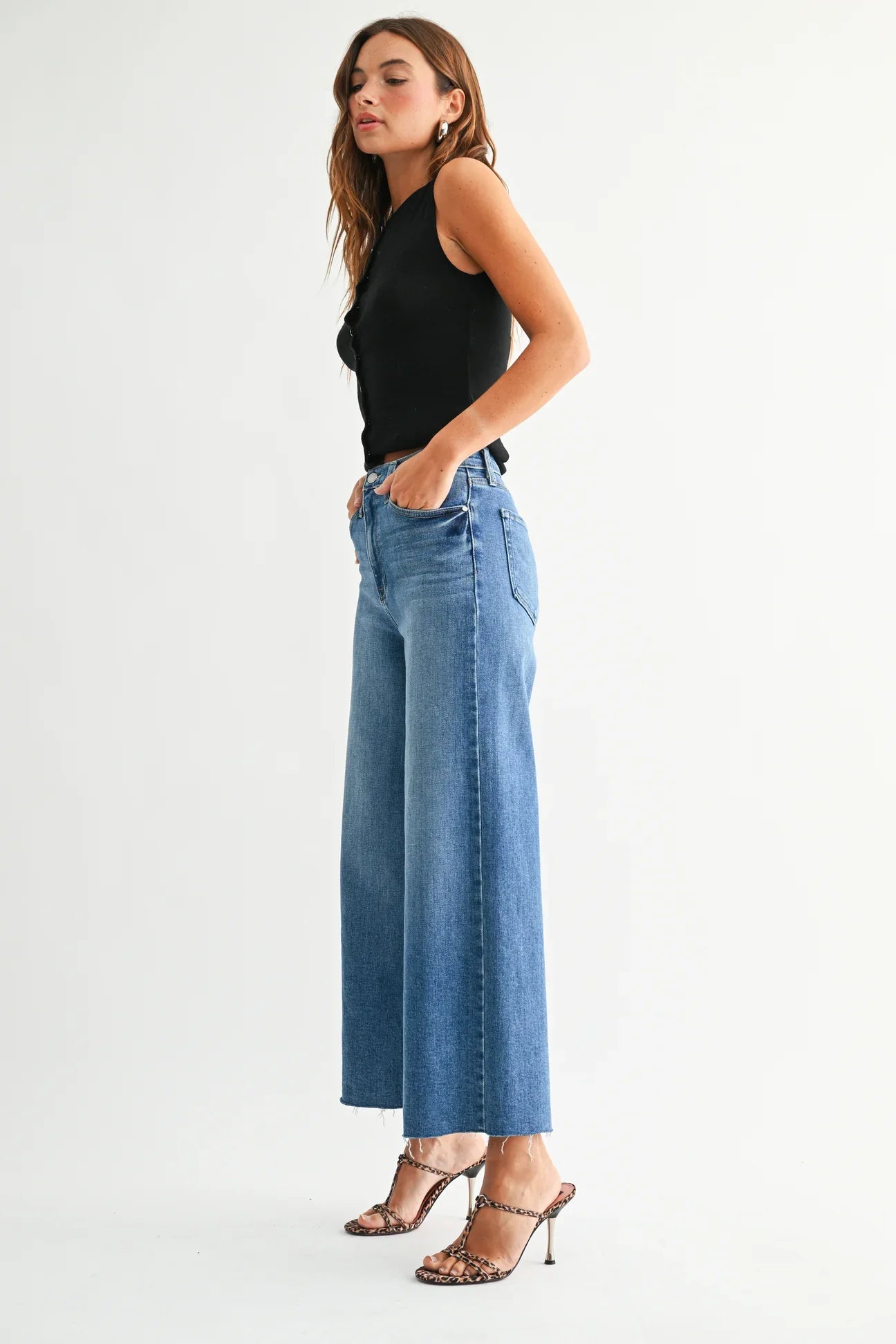 JBD Scissor Cut Wide Leg Jean