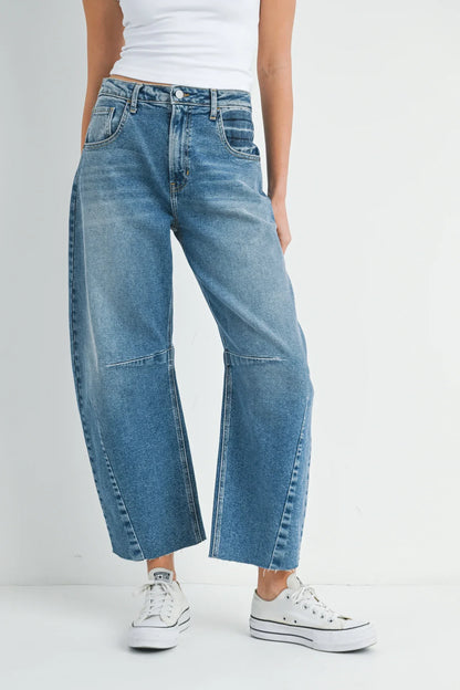 JBD Barrel Jean With Seams