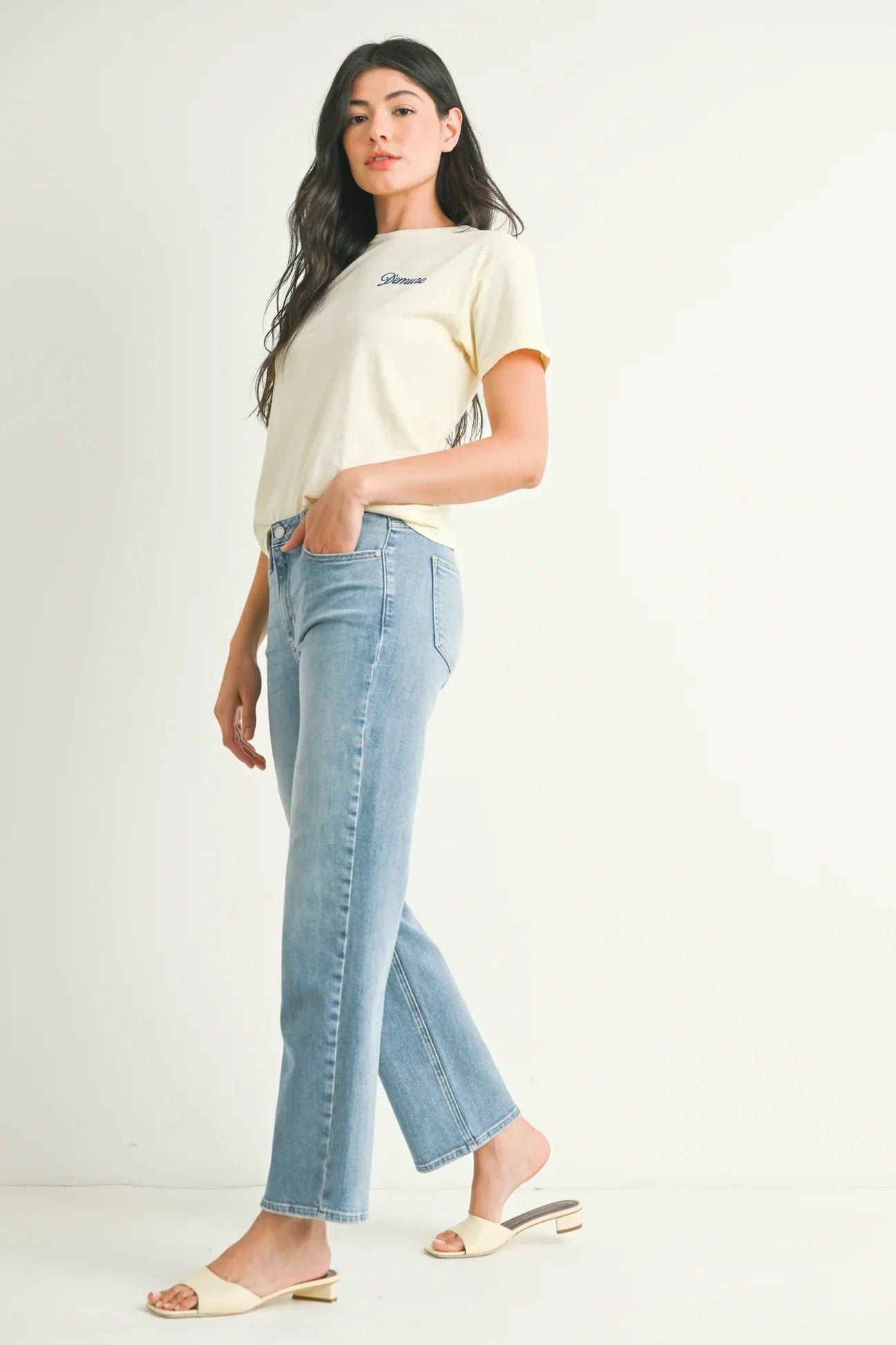 Just Black Denim Stretchy Straight