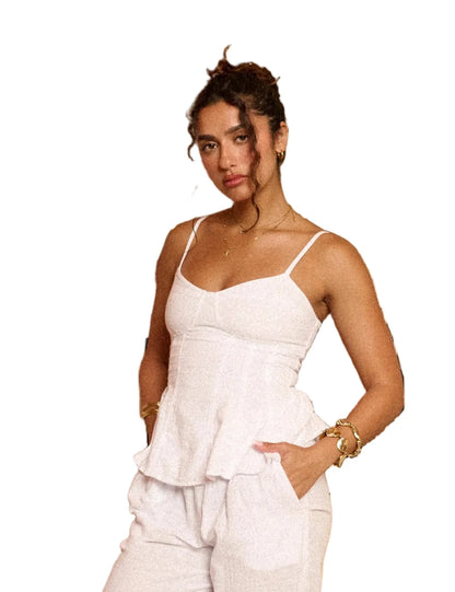 Corset Peplum Top