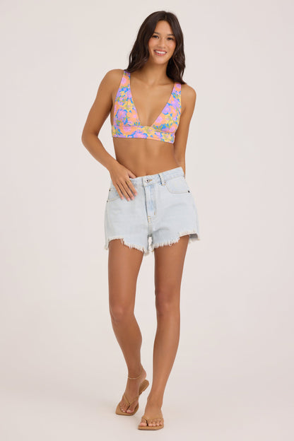Boxy Denim Short