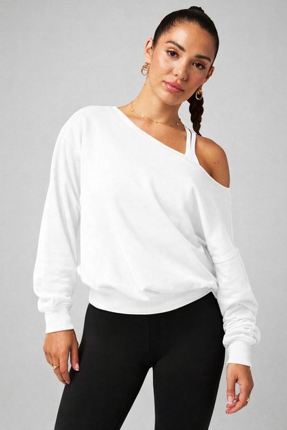 Fabletics Year Round Off The Shoulder Sweatshirt