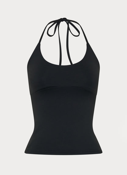 Chauncey Halter Top - Black