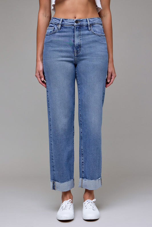 Hidden Ella High Rise Straight Cuff Jean