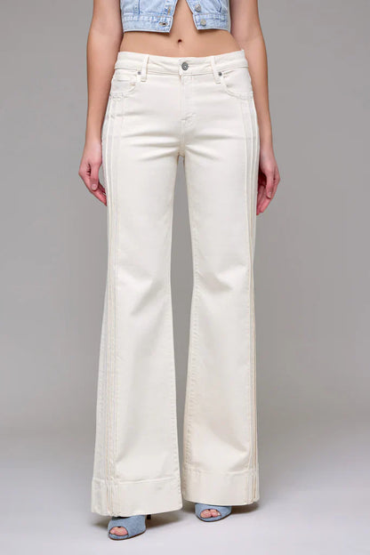 Hidden Mid Rise Comfort Flare Jean