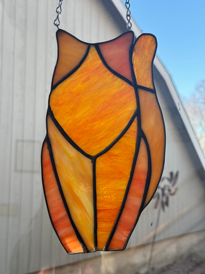 Stained Glass Cat - Orange Tabby