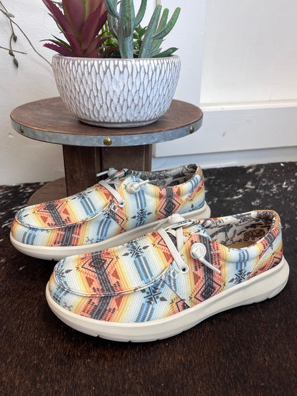 Ariat Women's Sunset Southwestern Hilo Slip On Casual Shoe 10061339-Painted Cowgirl Western Store