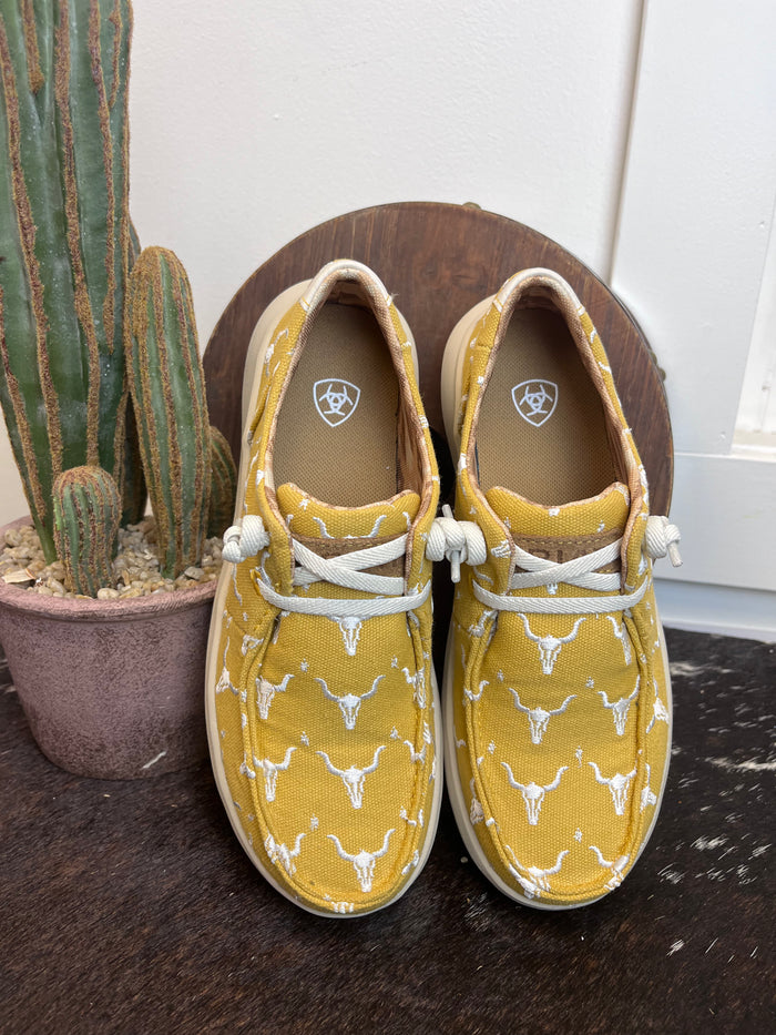 Ariat Women's Mustard Yellow Steerhead Hilo Casual Shoes 10061129-Painted Cowgirl Western Store