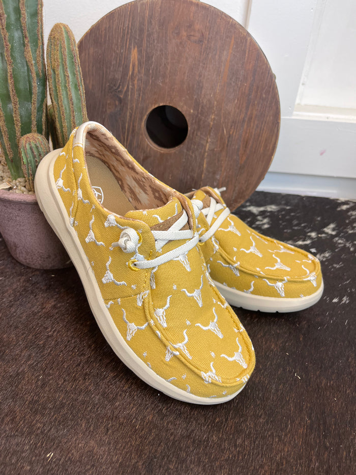 Ariat Women's Mustard Yellow Steerhead Hilo Casual Shoes 10061129-Painted Cowgirl Western Store