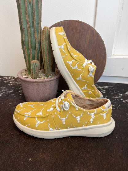 Ariat Women's Mustard Yellow Steerhead Hilo Casual Shoes 10061129-Painted Cowgirl Western Store