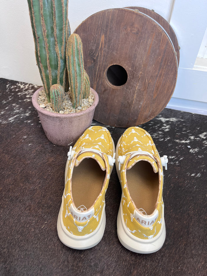Ariat Women's Mustard Yellow Steerhead Hilo Casual Shoes 10061129-Painted Cowgirl Western Store