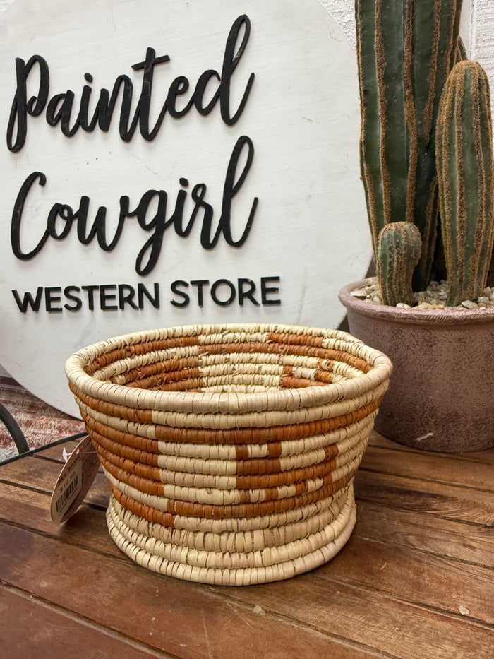 El Paso Southwest Woven Palm Basket