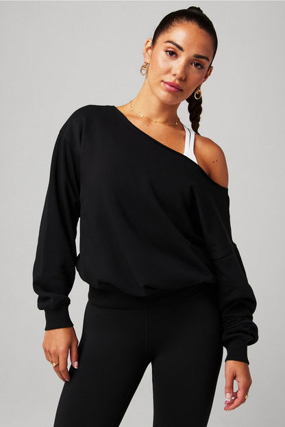 Fabletics Year Round Off The Shoulder Sweatshirt