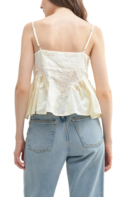 Bustier Peplum Top