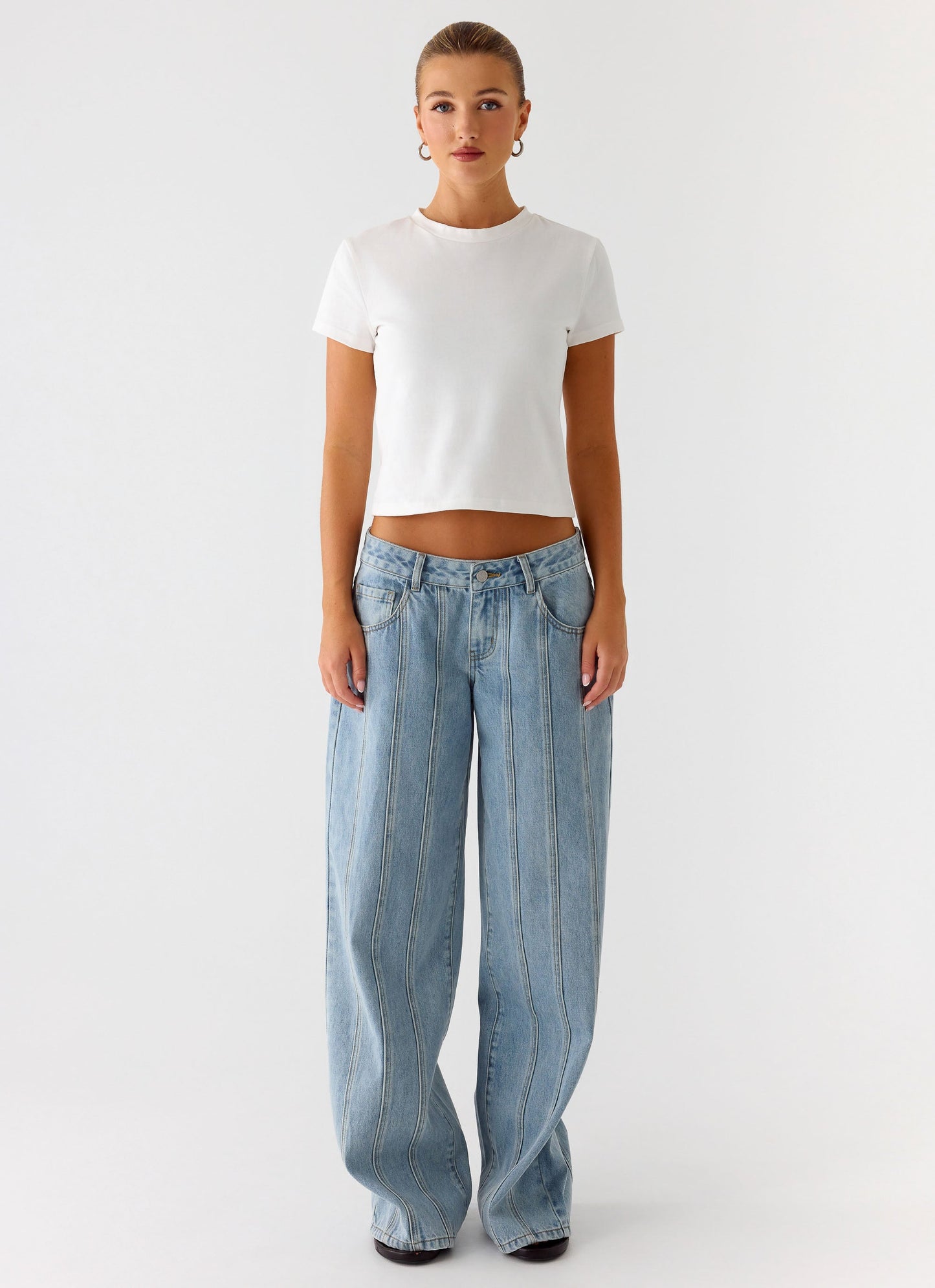 Lamont Baby Tee - White