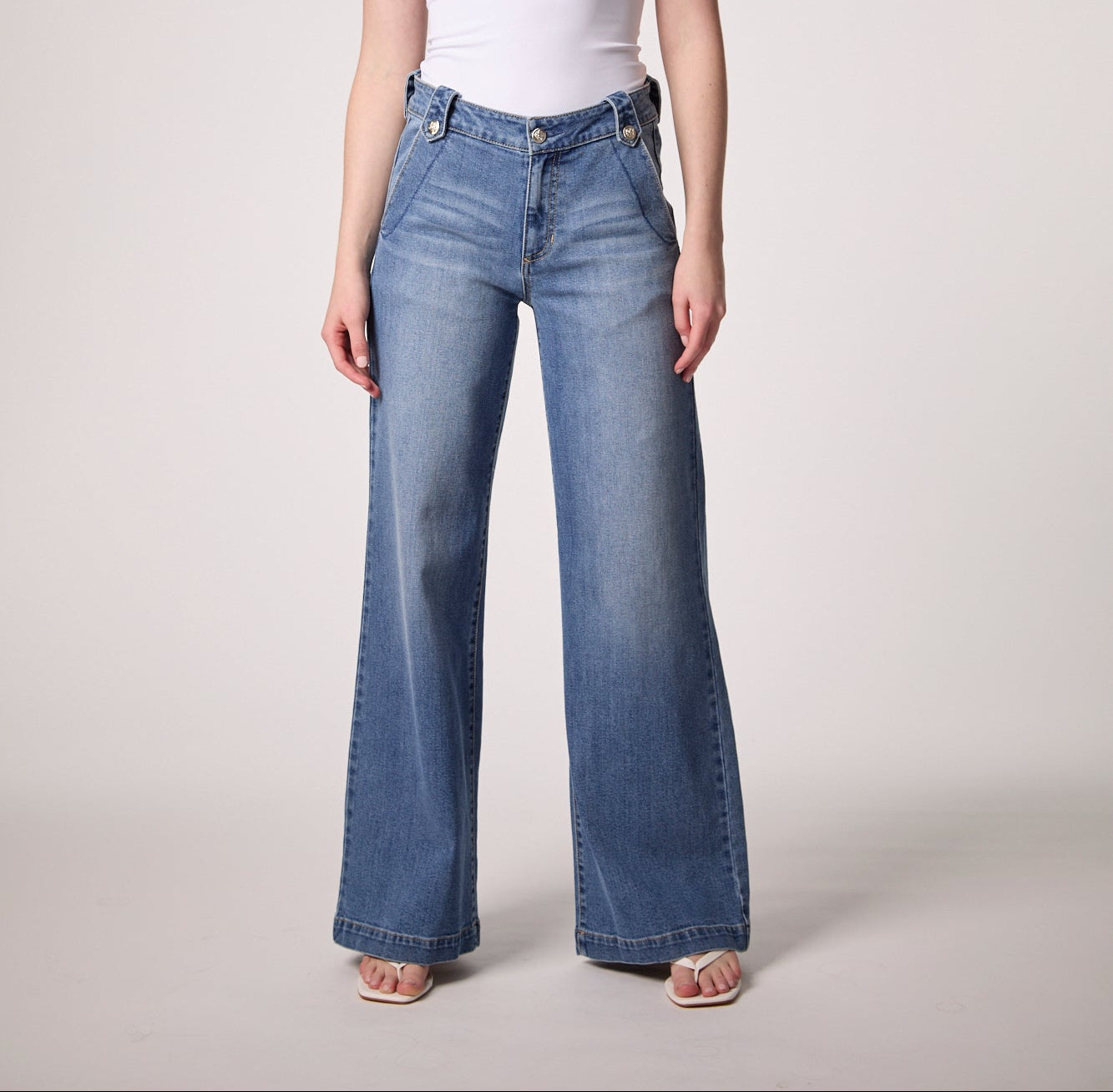 Dominica Mid Rise Boot Cut Jean