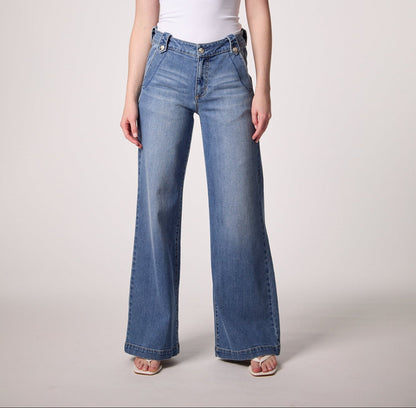 Dominica Mid Rise Boot Cut Jean