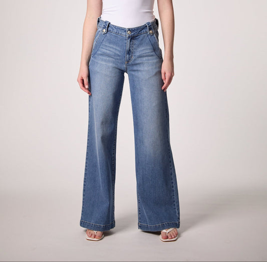 Dominica Mid Rise Boot Cut Jean