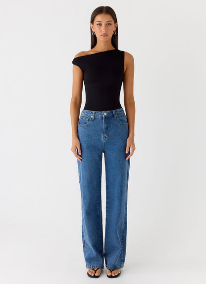 No Answer Bodysuit - Black