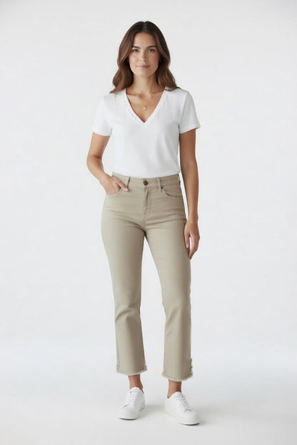 Isabella Crop Straight Pant