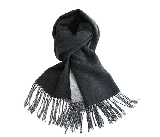Double Face Fringe Scarf