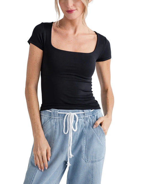 Free People Clean Lines Baby Tee