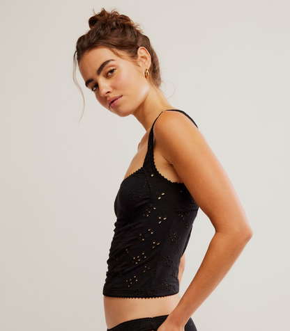 Free People Full Bloom Eyelet Cami
