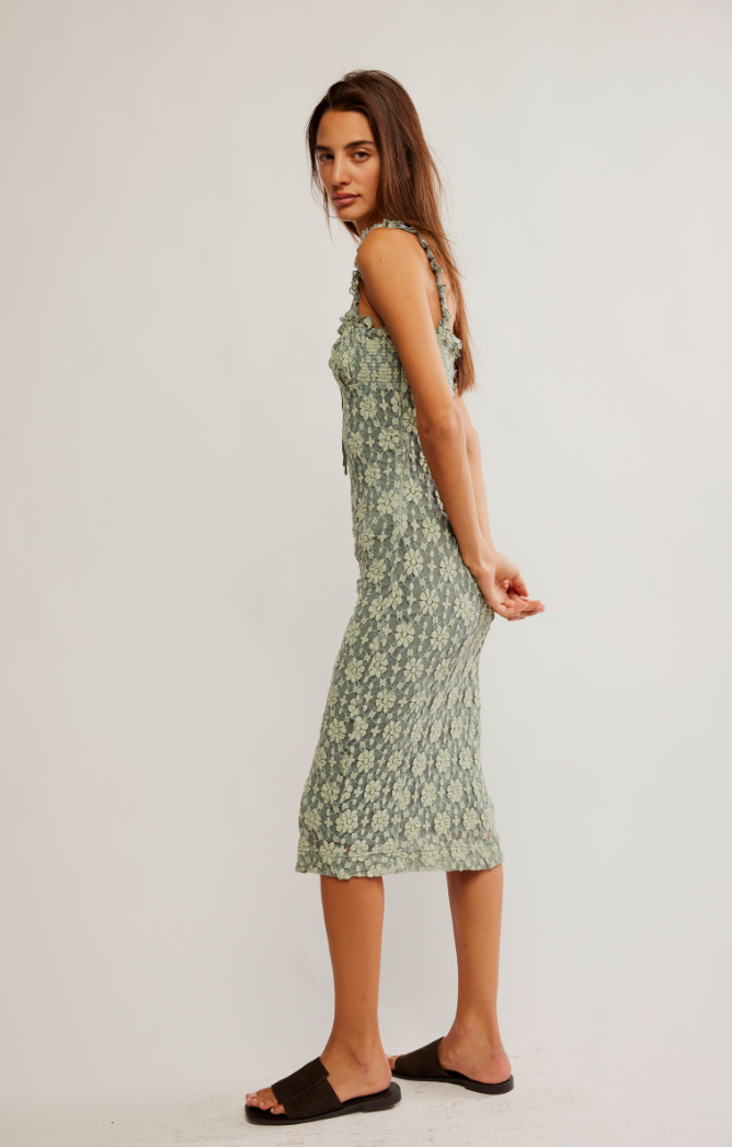 Free People Lucinda Lace Midi