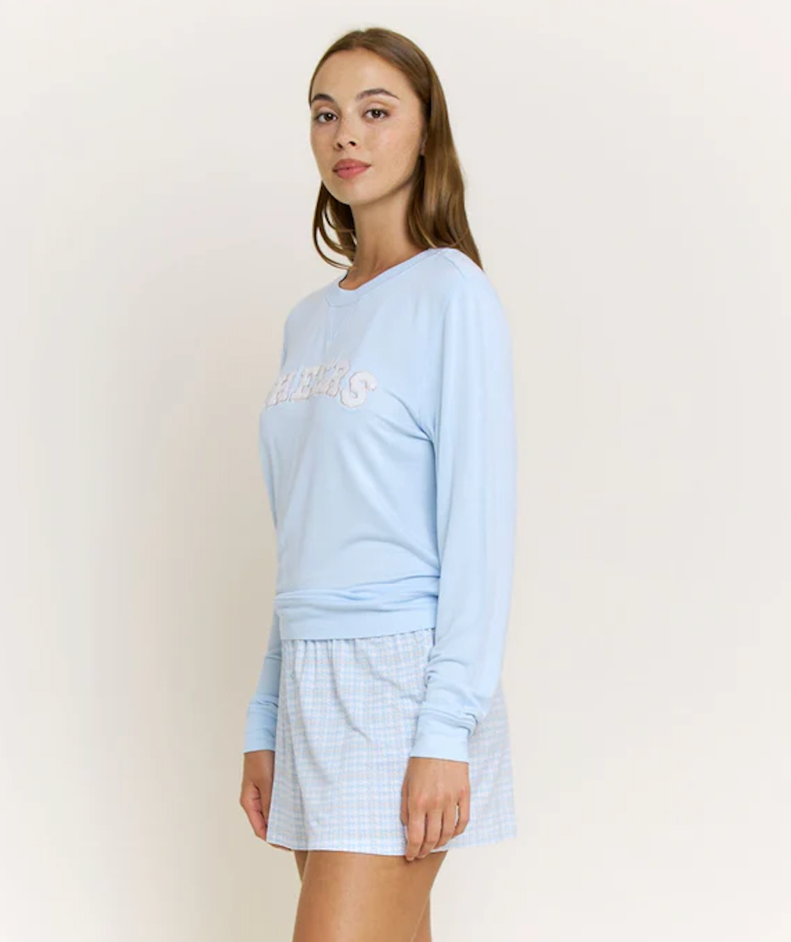 Honeydew Sweetheart Long Sleeve Shortie Set