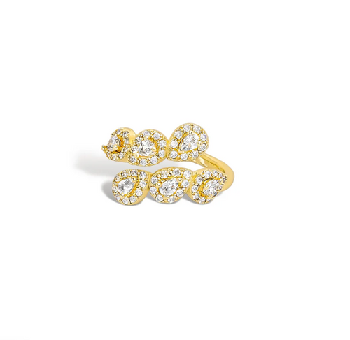 Double Stack Glitz Ring
