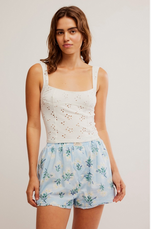 Free People Full Bloom Eyelet Cami