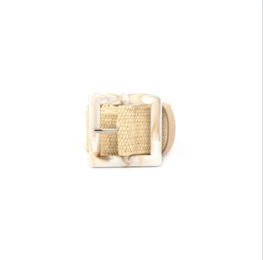 BC - Raffia Big Buckle Belt