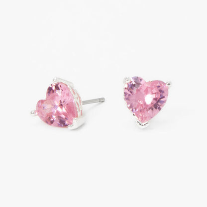Diamond Heart Stud Earring