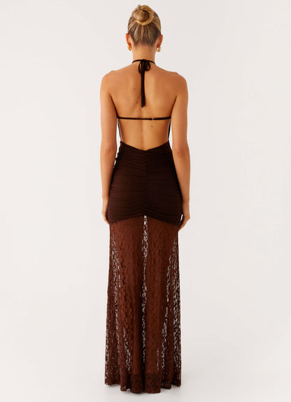 Somber Maxi Dress - Chocolate