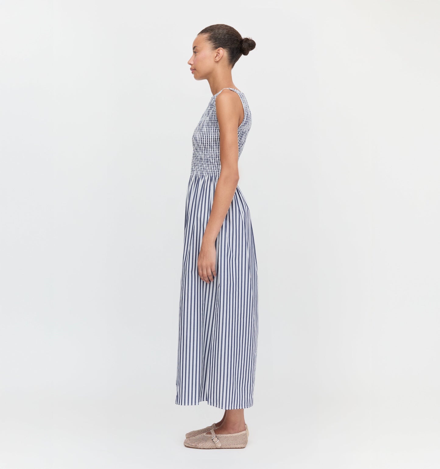 The Cosima Nap Dress - Navy Stripe