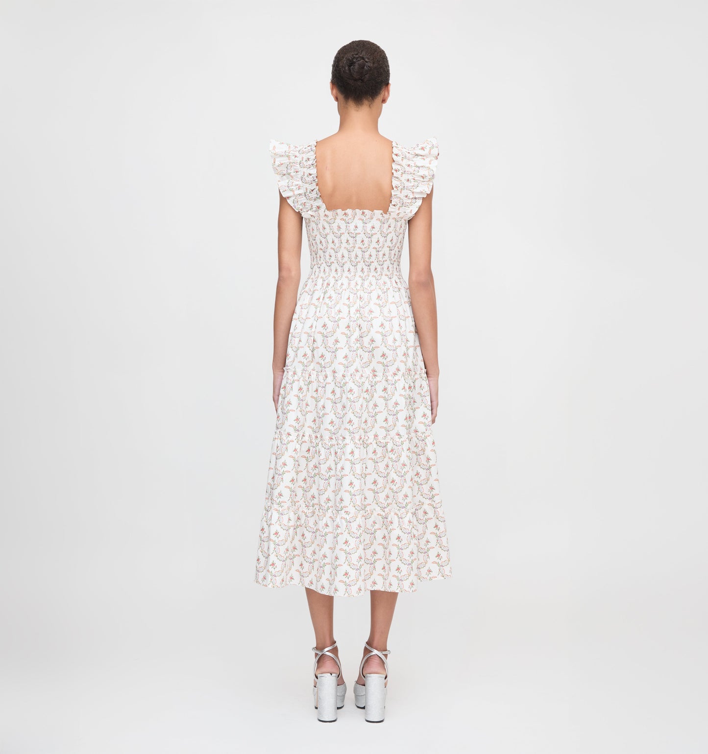 The Ellie Nap Dress - Pink Ribbon Rose Ikat