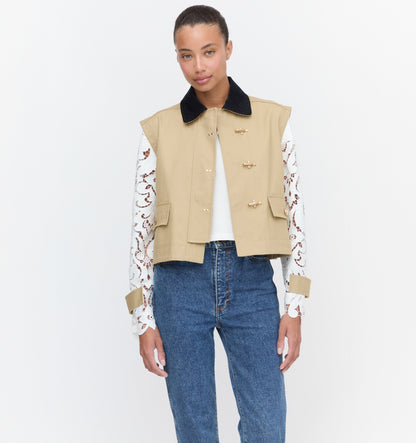The Clarisse Jacket - Khaki Canvas