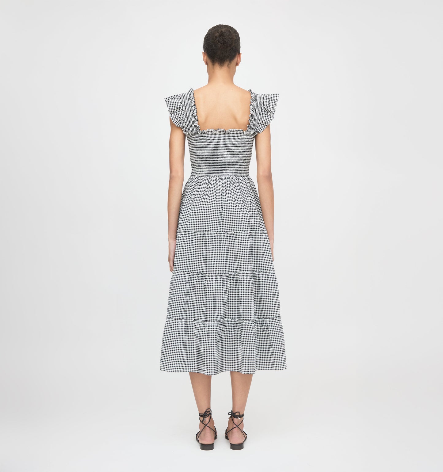 The Ellie Nap Dress - Black/Sand Gingham