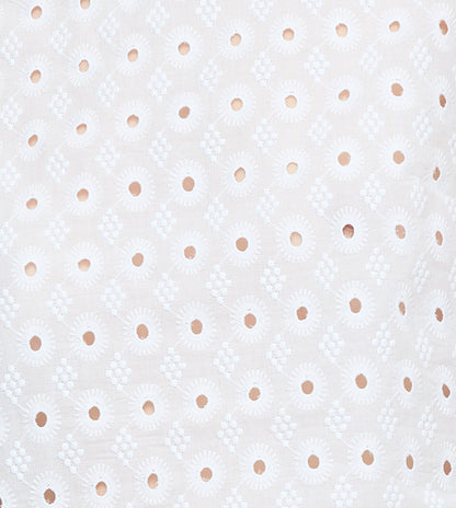 The Giovanna Pant - White Diamond Eyelet