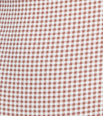 The Emerson One Piece - Cognac Gingham