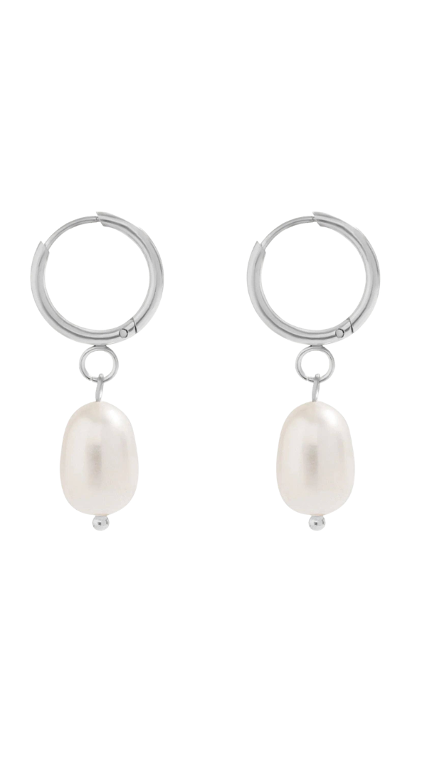 Freshwater Pearl Huggie Earrings