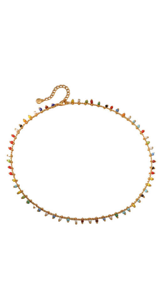 Colorful Rice Beaded Necklace