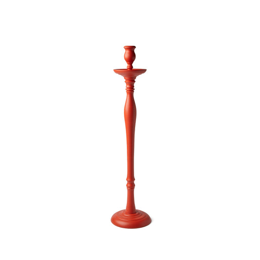 Large Candleholder in Brick Red