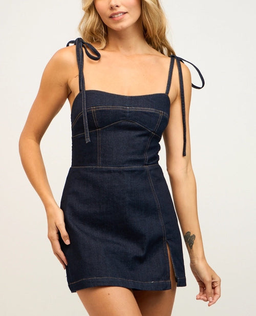 Hazel Denim Mini Dress