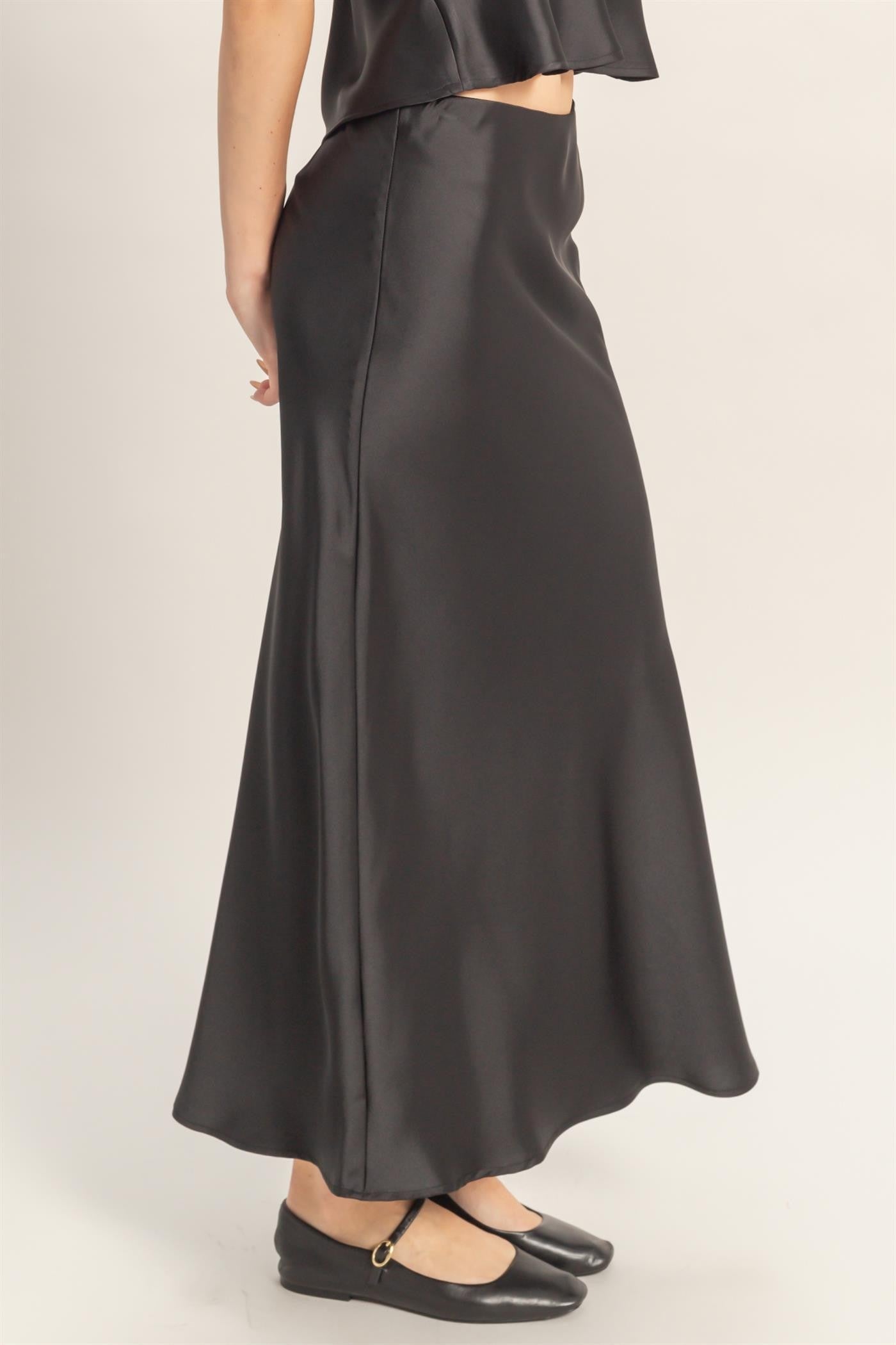 Satin Maxi Skirt