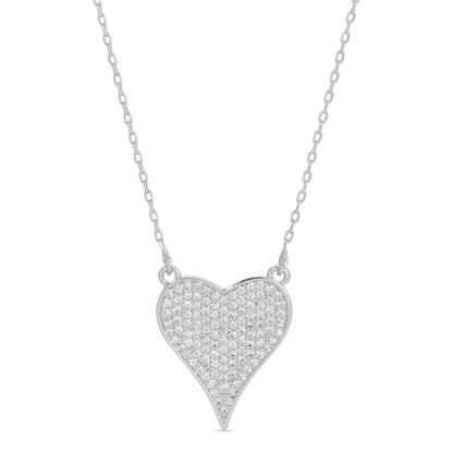 Pave Heart Necklace