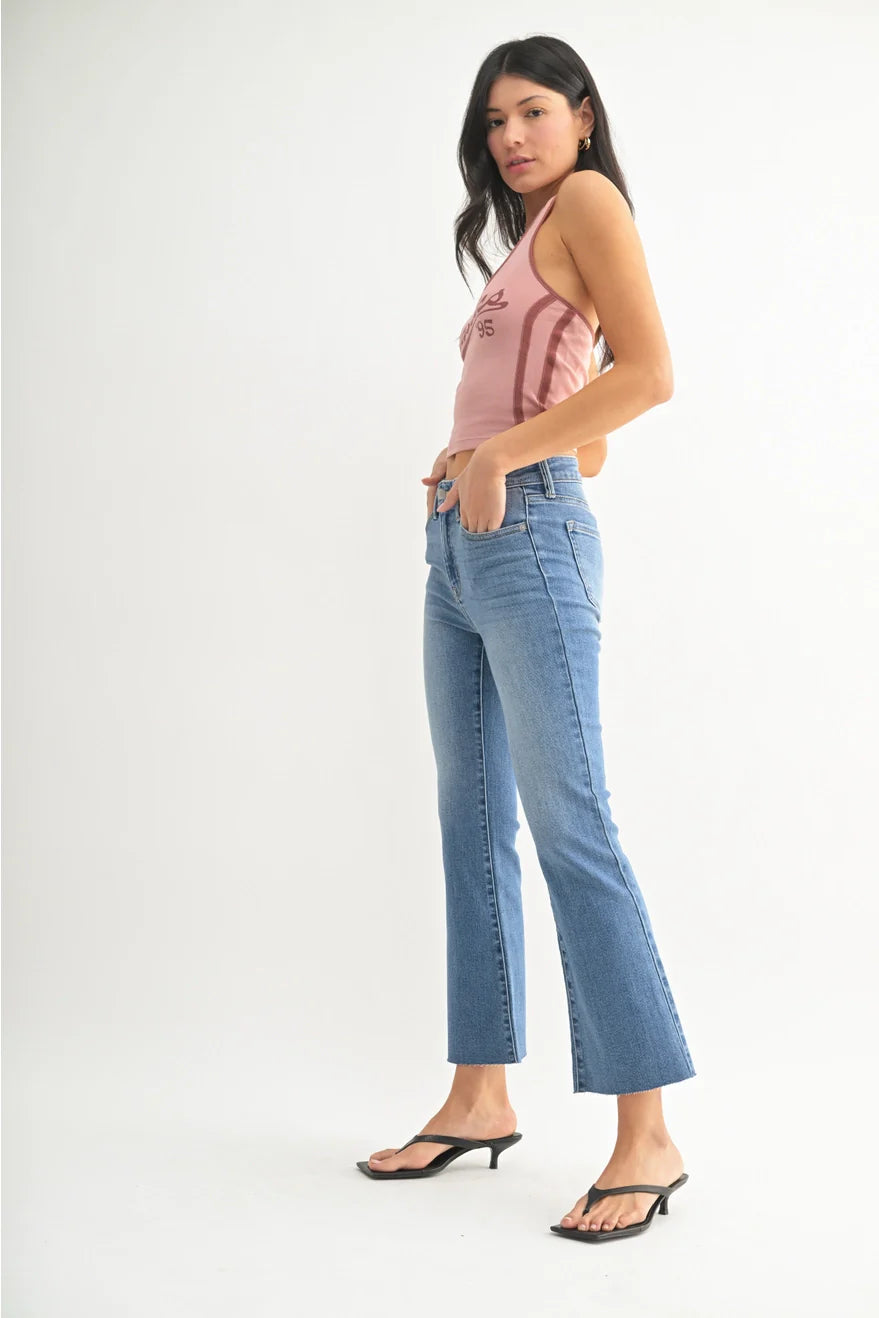 JBD Cropped Flare Jean