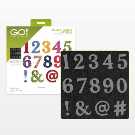 AccuQuilt #55219 Classic 2" Numbers & Symbols