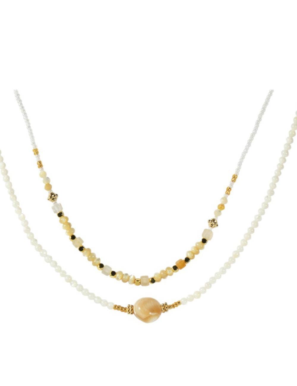 Bohemian Shell Colorful Beaded Choker Necklace